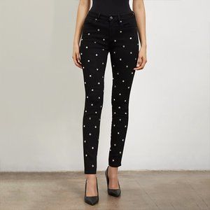 Women's New York & Company Super Skinny Studded Black Jeans - Size 2 - NWT